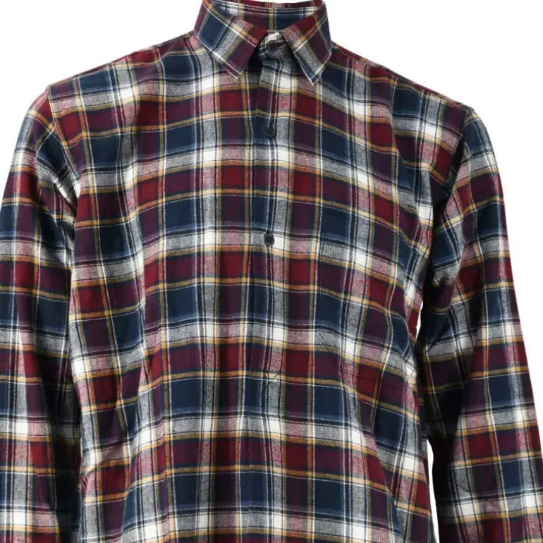 Chemise à carreaux Tanouk flanelle coton rouge bleu S à 4XL