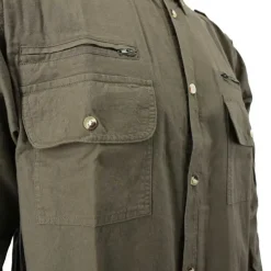 Chemise Authentic respirante multipoches coton kaki S à 3XL
