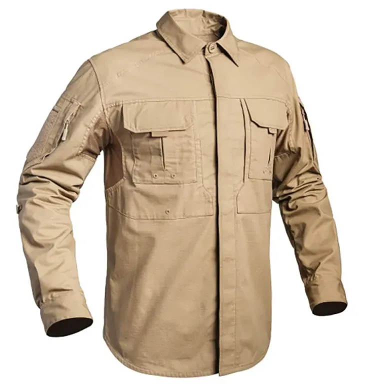 Chemise Fighter renforcée respirant coton polyester sable M à 3XL