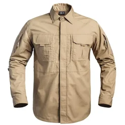 Chemise Fighter renforcée respirant coton polyester sable M à 3XL