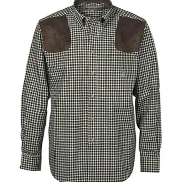 Chemise Percussion® Sologne vert marron