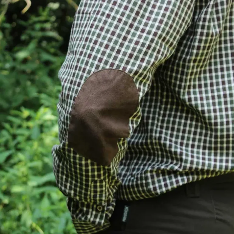 Chemise Percussion® Sologne vert marron