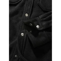 Chemise polaire homme Jeff Brandit® noire - Manches longues