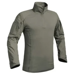 Chemise Ubas Fighter col montant zip coton polyester kaki M à 3XL