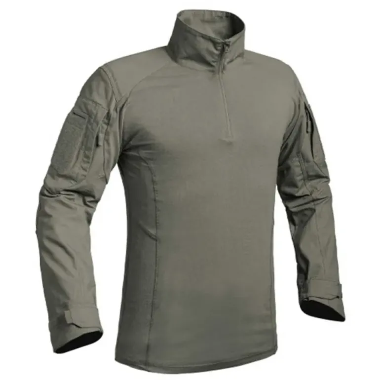 Chemise Ubas Fighter col montant zip coton polyester kaki M à 3XL
