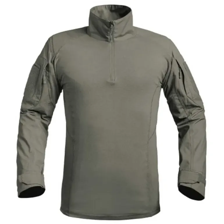 Chemise Ubas Fighter col montant zip coton polyester kaki M à 3XL