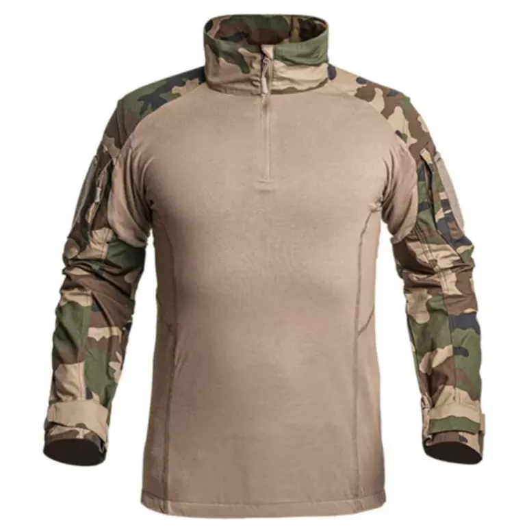 Chemise Ubas Fighter col montant zip coton polyester camo M à 3XL