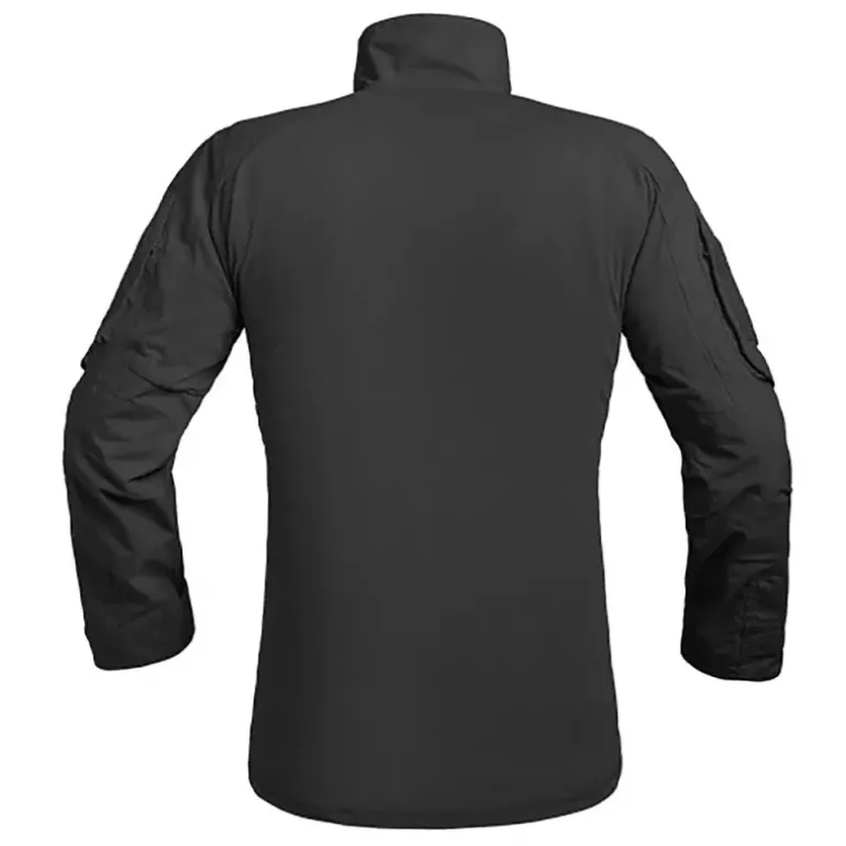 Chemise Ubas Fighter col montant zip coton polyester noir M à 3XL
