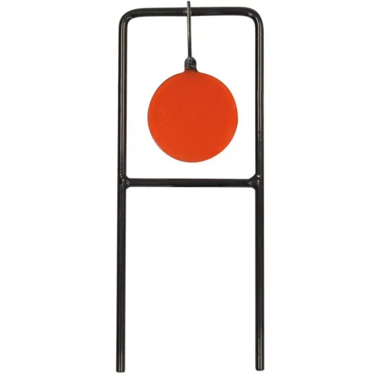 Cible stable tournante acier Ø7,5cm 31x13