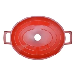 Cocotte en fonte aluminium ovale rouge 4 L
