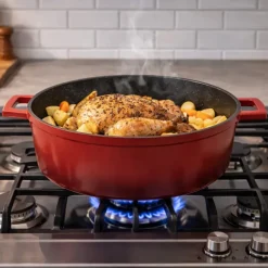 Cocotte ovale fonte alu 32x25cm 6,6L tous feux nuage
