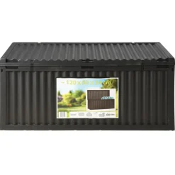 Coffre de rangement jardin 120 cm polypropylène