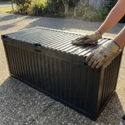 Coffre de rangement jardin 120 cm polypropylène
