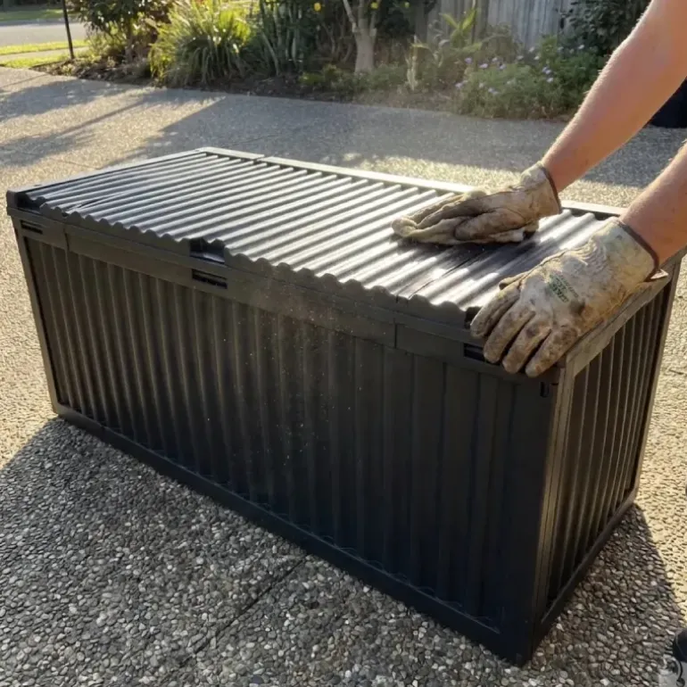 Coffre de rangement jardin 120 cm polypropylène