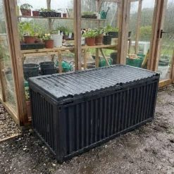 Coffre de rangement jardin 120 cm polypropylène