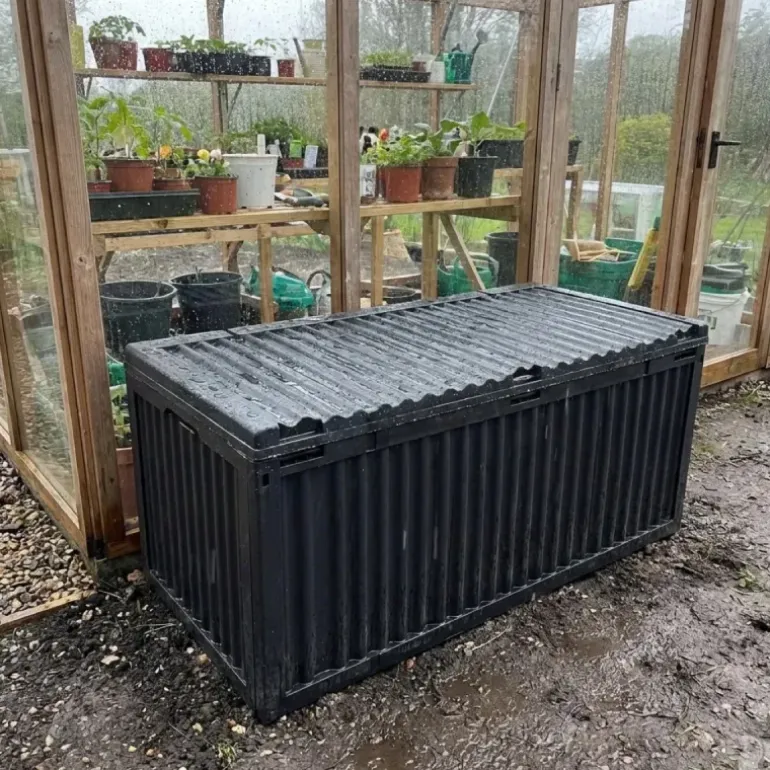 Coffre de rangement jardin 120 cm polypropylène