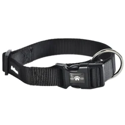 Collier en nylon noir ajustable 45-65 cm