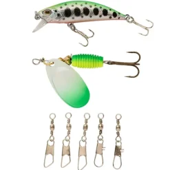 Combo Target II - Canne à Pêche Polyvalente 5-20g 4m avec Moulinet