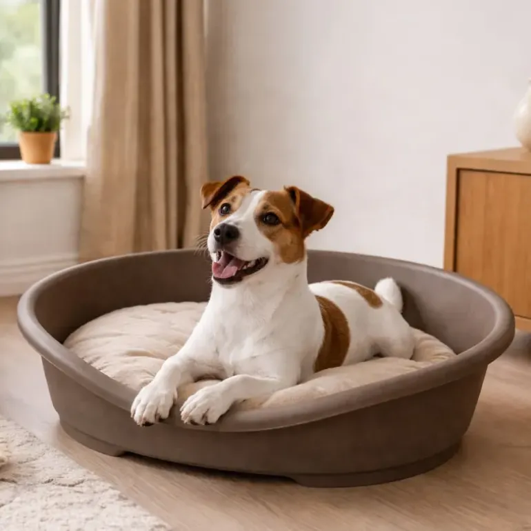 Corbeille pour chien en plastique 50x38x22 cm
