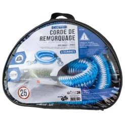 Corde de remorquage 2T extensible 1,5-4m avec crochets zingués