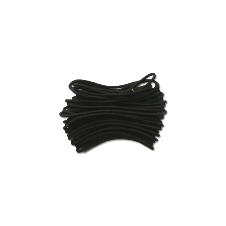 Corde élastique noire Diam. 2.5mm bobine de 10 m