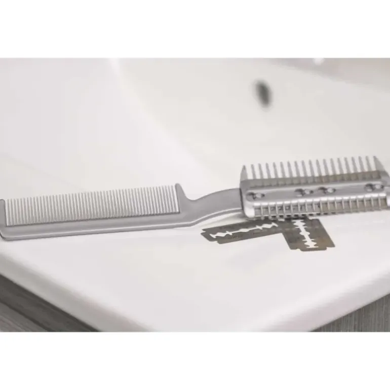 Coupe-cheveux peigne 2 lames rasoir coiffure homme femme
