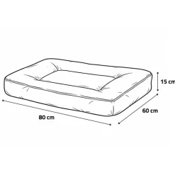 Coussin Luxe Épais 80x60x15cm - Confort Premium