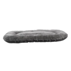 Coussin ovale gris antidérapant pour chien 80x60x6cm - Confort et stabilité