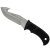 Couteau à dépecer Bisonte manche gomme noir lame acier inox 11cm