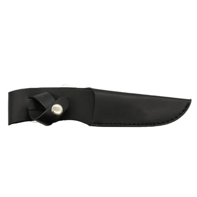 Couteau Aventurier 24 cm inox avec étui cuir – manche bois