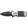 Couteau Black Lightning - Lame 440A 50mm - Manche G10/Acier Noir et Gris