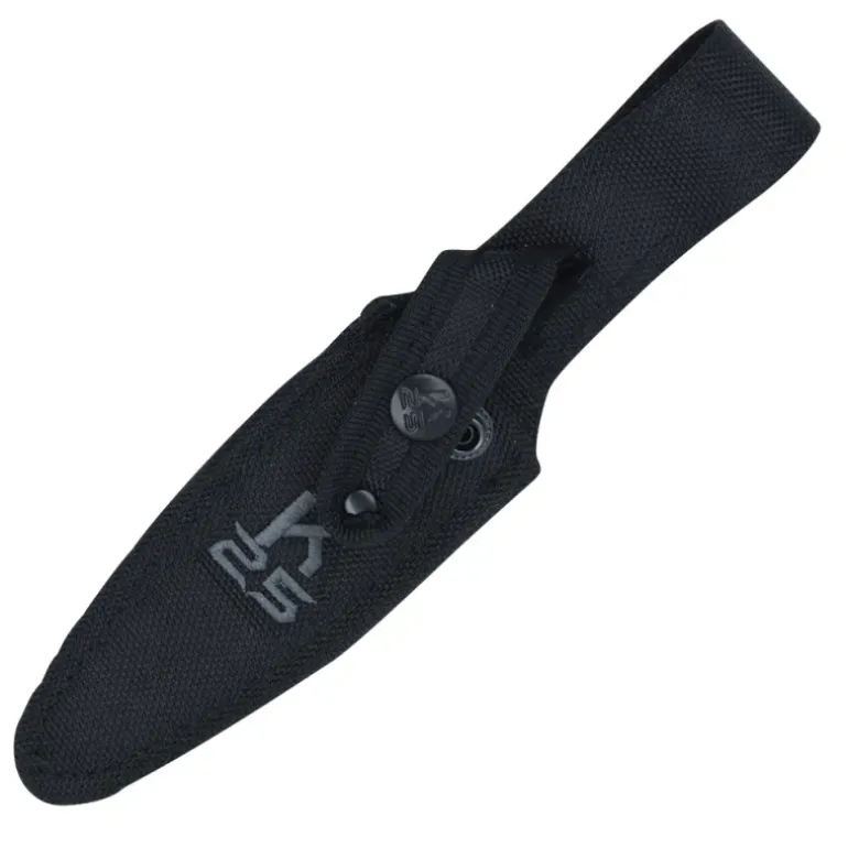 Couteau de botte K25 manche caoutchouc lame acier inox 12,5cm