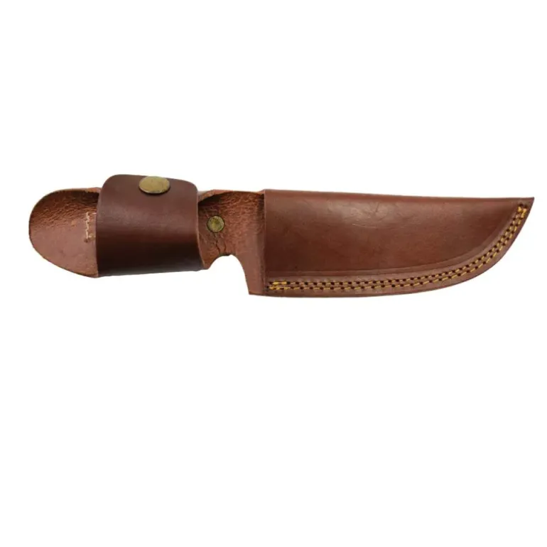 Couteau de chasse à lame fixe acier 420 12cm manche en bois