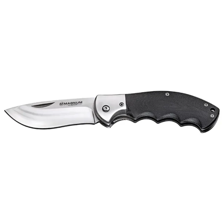 Couteau de Chasse NW Skinner - Lame 8,5 cm en Acier 440A - Manche G10 Noir