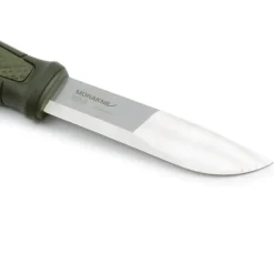 Couteau Kansbol lame acier Sandvik 10,9cm manche caoutchouc vert