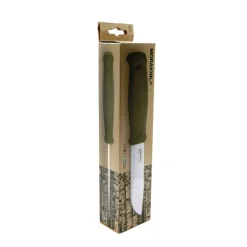 Couteau Kansbol lame acier Sandvik 10,9cm manche caoutchouc vert