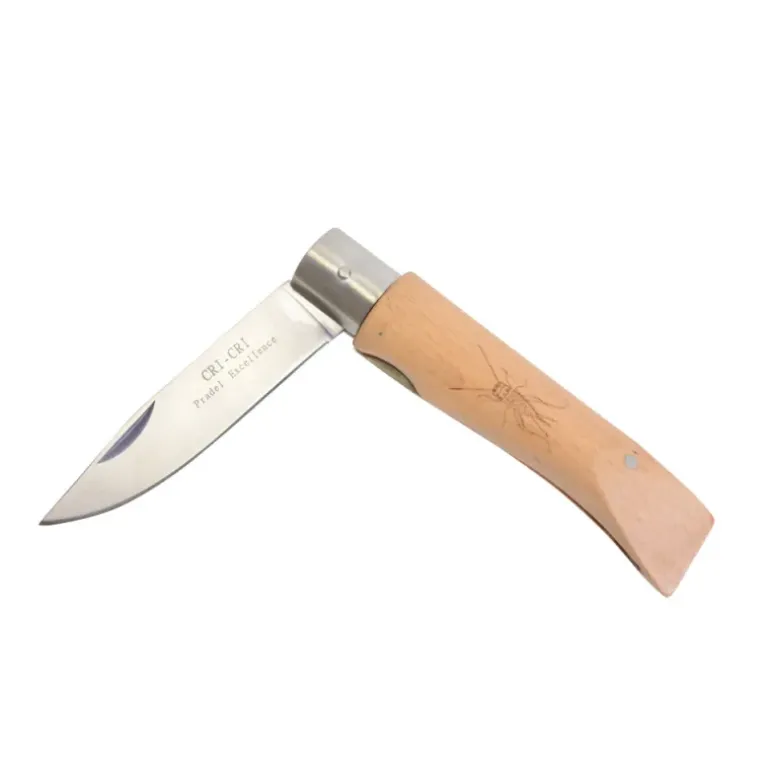 Couteau Pliant Montagnard lame 9cm manche bois vernis