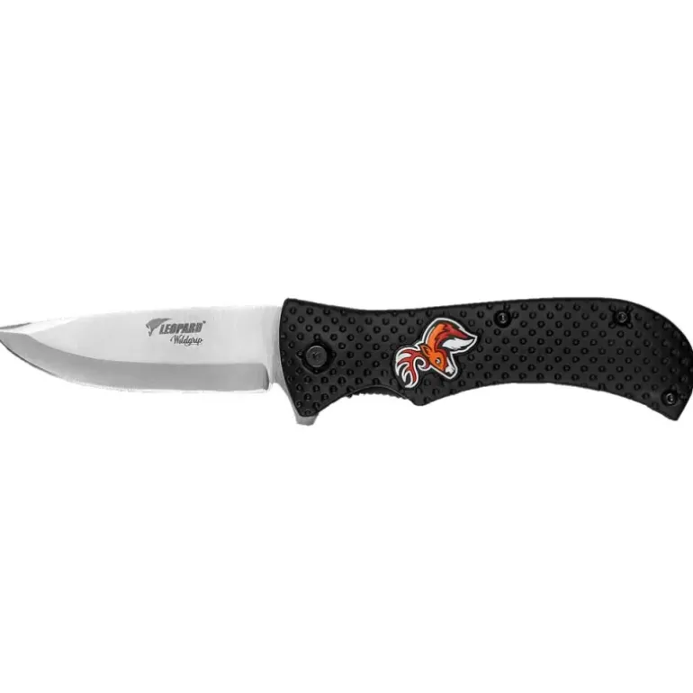Couteau poche Wildgrip Cerf lame inox 9 cm manche métal 21cm