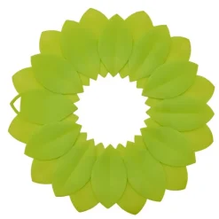 Couvercle anti-débordement silicone 33cm feuilles cuisine