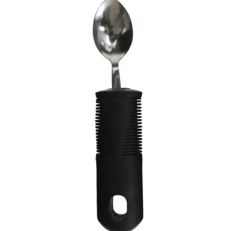 Couverts ergonomiques senior manche épais plastique - Set 4 pièces