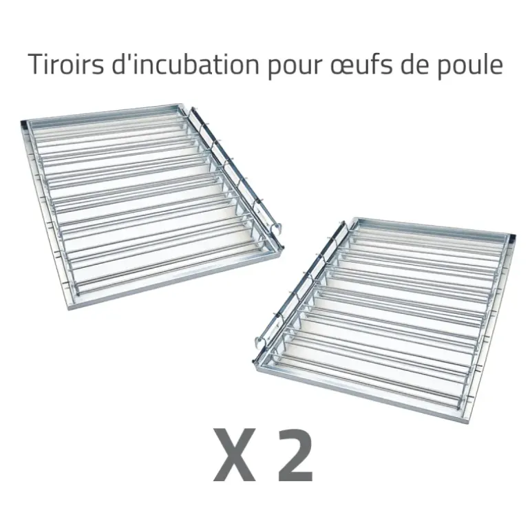 Couveuse + 2 Tiroirs de caille à poule + 1 Tiroir oeufs oie - paon -dinde