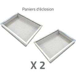 Couveuse + 2 Tiroirs de caille à poule + 2 Paniers d'éclosion