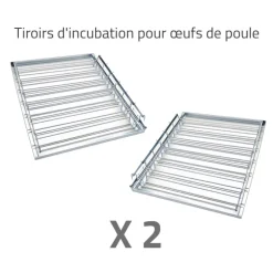 Couveuse + 2 Tiroirs de caille à poule + 1 Panier d'éclosion