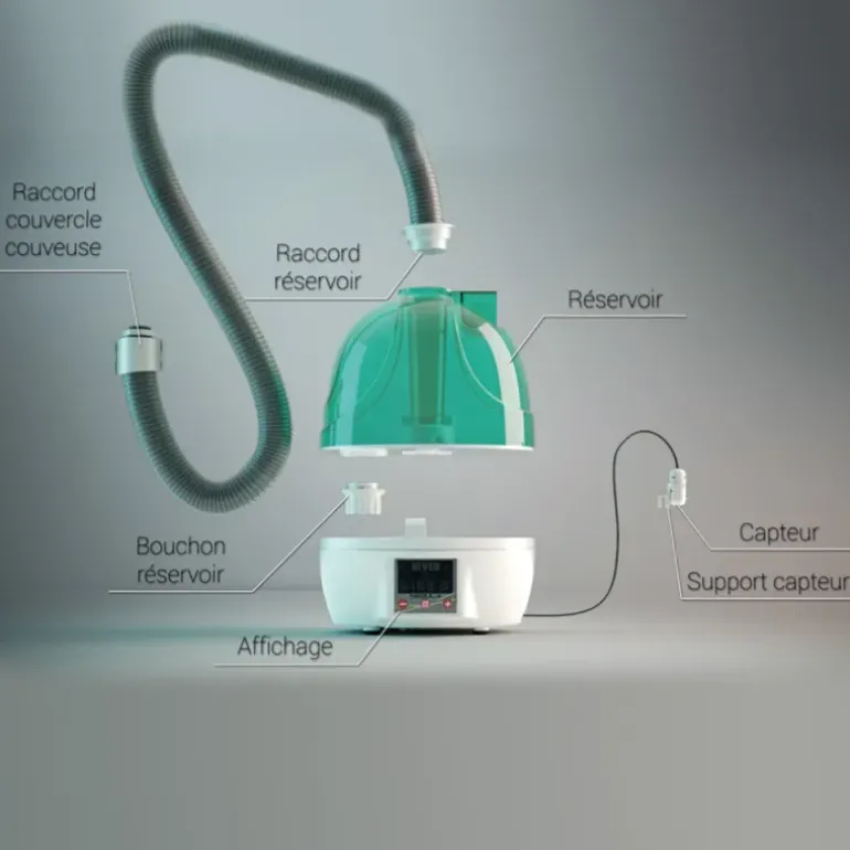 Couveuse 24 œufs Biomaster + Humidificateur Nebula River