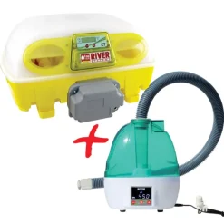 Couveuse automatique Egg Tech 49 Biomaster River Systems avec humidificateur Nebula