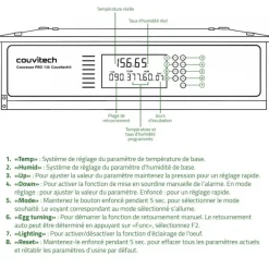 Couveuse Automatique PRO Couvitech® 136 Œufs - Incubation Haute Performance