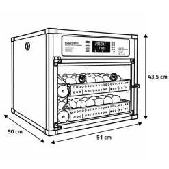 Couveuse Automatique PRO Couvitech® 136 Œufs - Incubation Haute Performance