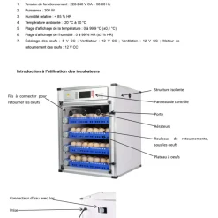Couveuse Automatique PRO Couvitech® 272 œufs - Incubation Haute Performance