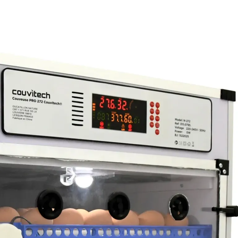 Couveuse Automatique PRO Couvitech® 272 œufs - Incubation Haute Performance