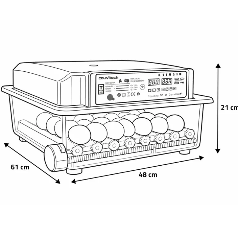 Couveuse automatique SP Couvitech® 64 œufs - Incubation professionnelle